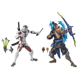 Overwatch Ultimates Series Hanzo and Genji Twin Pack 15 cm Action Figures to Collect with Accessories - Blizzard Video Game Characters