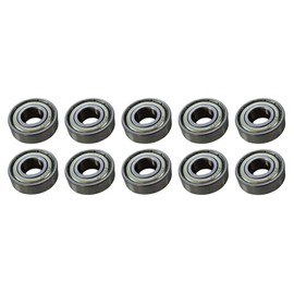 DNLK Band Saw Bearings Set of 10 - Fits 18 Inch Jet Jwbs-18X - Roller Bearings - Stainless Steel - Gray