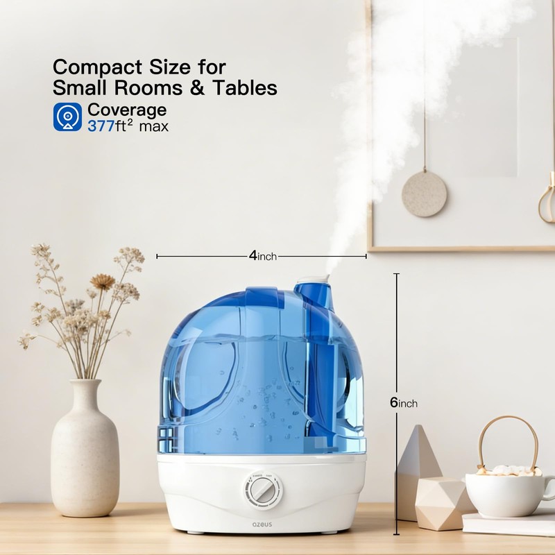 AZEUS 2.8L Large Capacity Ultrasonic Cool Mist Humidifier - Powerful