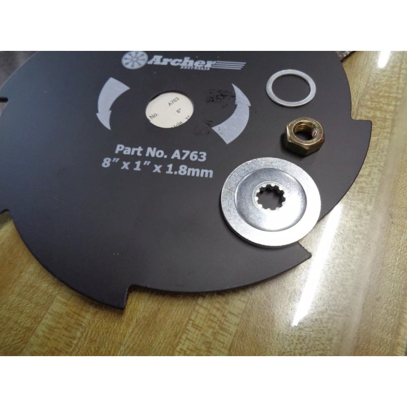 ARCHER AUSTRALIA BRUSH CUTTER BLADE 8 TOOTH STEEL BLADE INCLUDES