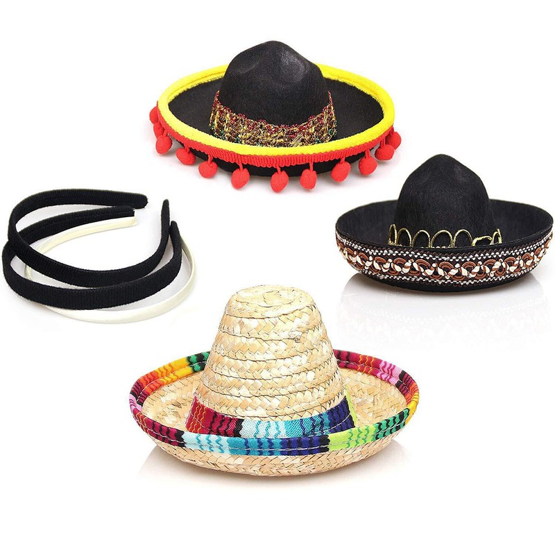 3 Pack Cinco De Mayo Fiesta Headbands Party Decorations Non