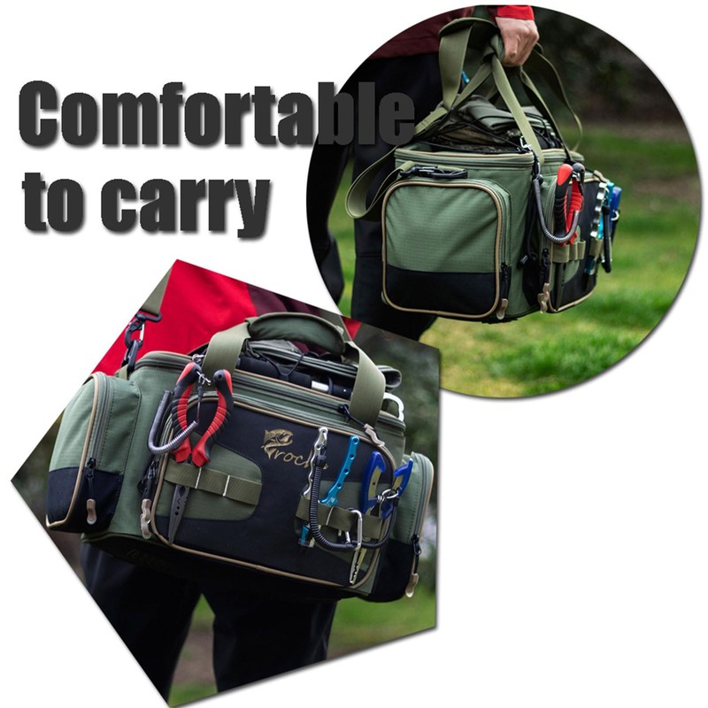 Fishing Tackle Bag for Fishing Accessories, Ideal for Shoulder or