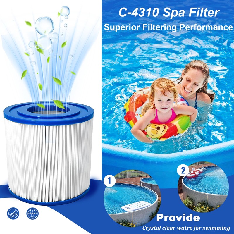 PWW10 Spa Filter Replace for Uni-cel C-4310 Filbur FC-3077 17-175-1746