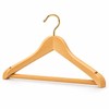 4-Pack Wooden Suit Hangers with 360° Swivel Hooks, Non-Slip Pants