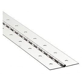 Continuous Hinge, Nickel, 8 ft. L, 3 in. W