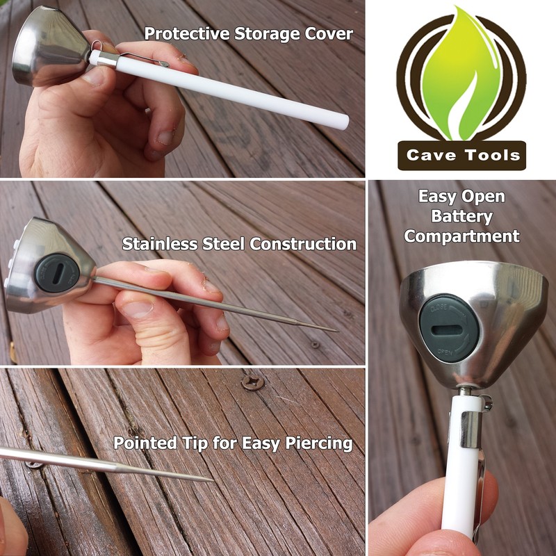 Instant Read Digital Thermometer for Cooking BBQ Grilling Candy Chocolate