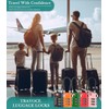 Search Alert TSA Approved Travel Combination Luggage Cable Locks for