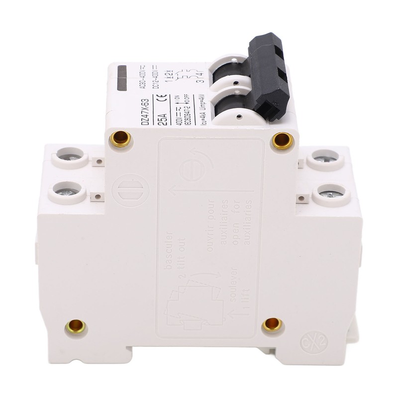 AC DC Miniature Circuit Breaker 2P 25A 400V DIN Rail