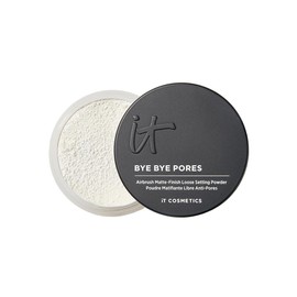 It Cosmetics Bye Bye Pores - Polvo Traslúcido Suelto para Fijar el Maquillaje con Acabado Mate, Suaviza las Arrugas y los Poros, Enriquecido con Péptidos, Seda y Colágeno, para Todo Tipo de Piel, 7 g