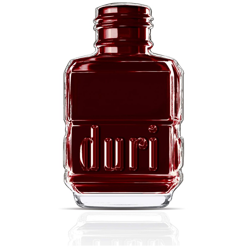 Duri Nail Polish, 731 Aries, Deep Burgundy Red Opaque Coverage,