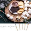 5 Pack Marshmallow Toasting Forks Kit, Extendable Stainless Steel Smores