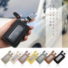 Gineman Smart Key Case with Window, Clear Window, Genuine Leather,