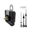 Seiko-SKP Quartz Clock Movement Kit with 5" Black Spade Hands