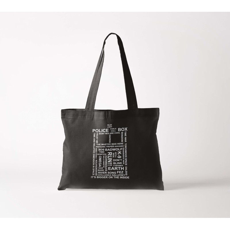 Tardis Tote Bag Black