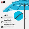 ABCCANOPY 9Ft 3 Tiers Market Umbrella, Outdoor Table Umbrella for