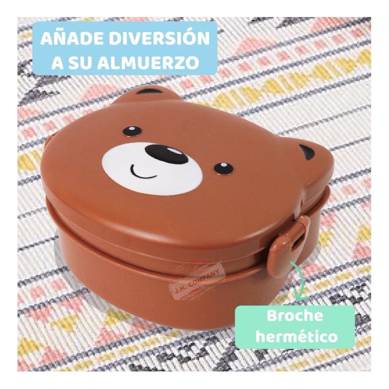 J.H. Company Topper Recipiente Hermetico Osito Kawaii Box Lunch 23-fh-49