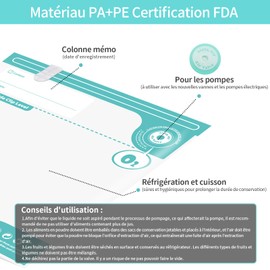 Annalocker Pack of 10 Vacuum Bags for 3D Filaments, Moisture Resistant, 30 x 34 cm, Reusable Vacuum Sealed Bags to Protect PLA ABS PETG TPU, 21.2 Cup