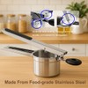 LunaCozy Large Potato Ricer, Heavy Duty Stainless Steel Potato Ricer