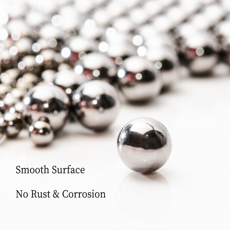 Two 2-1/2" Inch Diameter Hardened Chrome Solid Steel Bearing Balls,