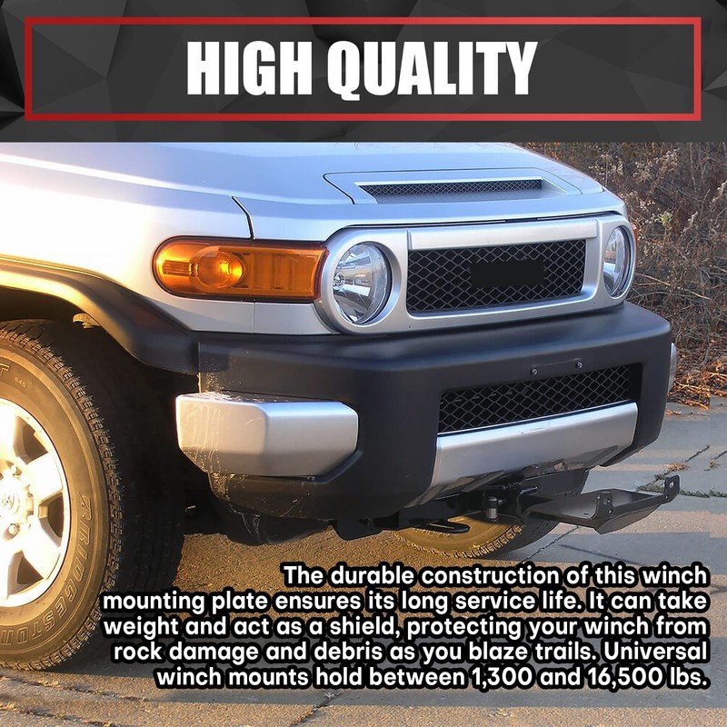 VIAGL Universal Trailer Hitch Mounting Plate with 2" Receiver ,