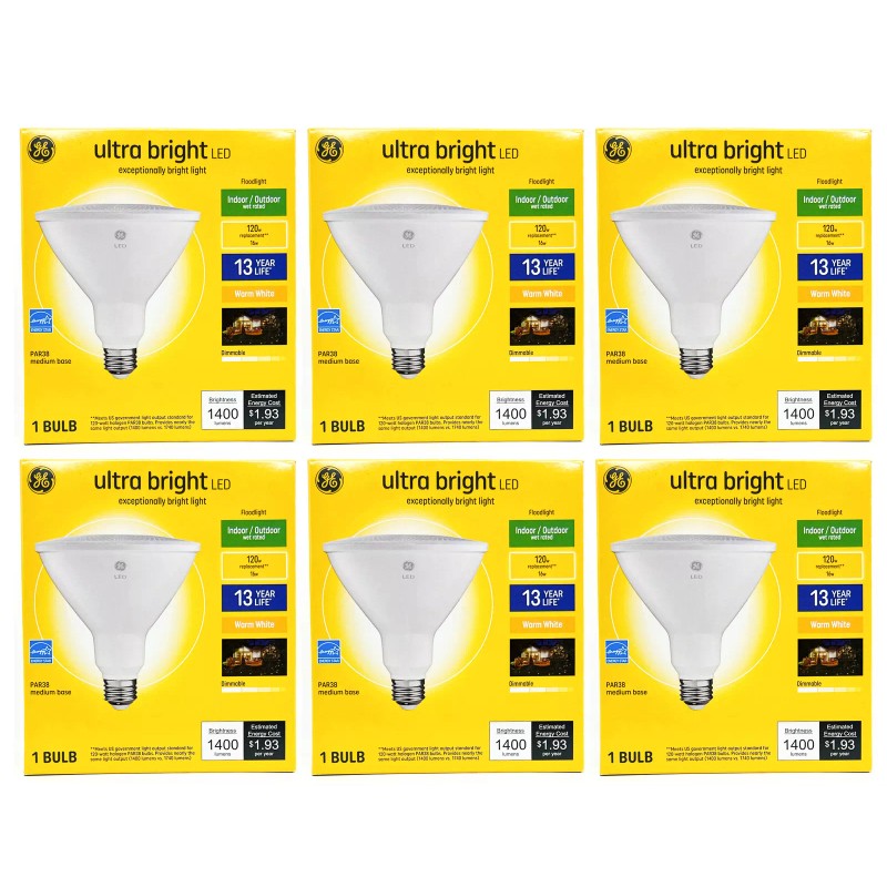 GE (case of 6 bulbs) GE Lighting 37644 Ultra Bright