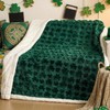 Mindsoft St. Patrick's Day Sherpa Blanket 50 x 60 Inch,