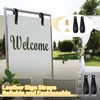 Vercraft 4 Pcs Faux Leather Sign Straps for Hanging Sign