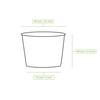 BIOZOYG Soup Cups to Go, Pack of 25, 200 ml