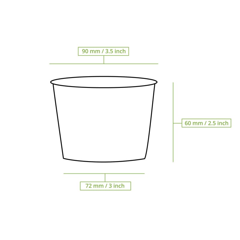 BIOZOYG Soup Cups to Go, Pack of 25, 200 ml