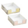 jojofuny 2Pcs Marble Pad Organizer Stylish Office Storage Box for