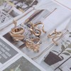 Sttiafay Punk Snake Rings Set Gold Snake Finger Ring Stacking