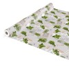 Anro Oilcloth Tablecloth, Wax tablecloths Washable, Herbs Green Beige Organic