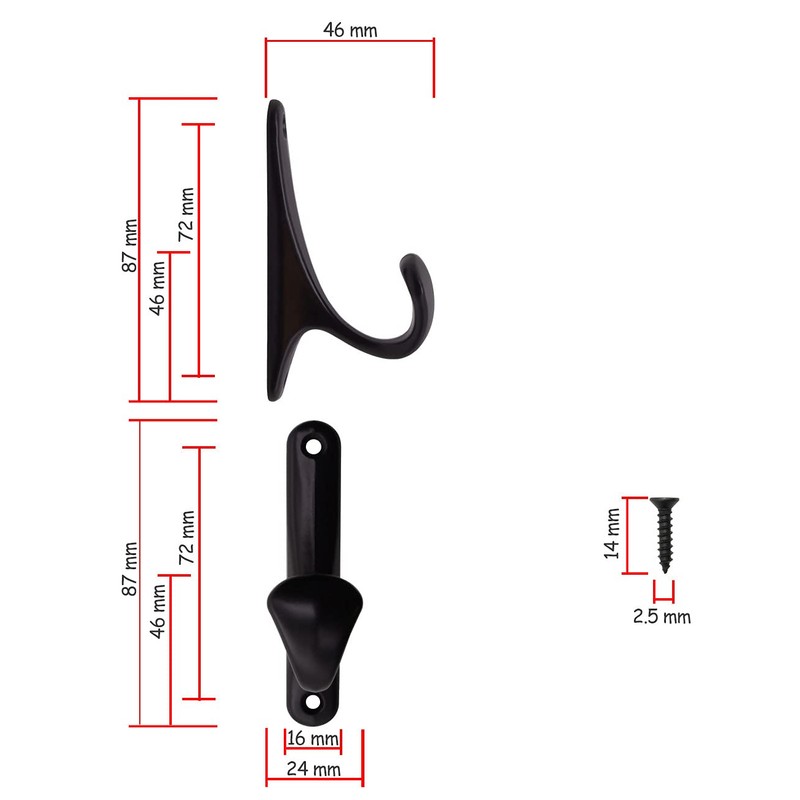 Fuxxer® - Solid iron hooks, coat hooks, towel hooks, clothes