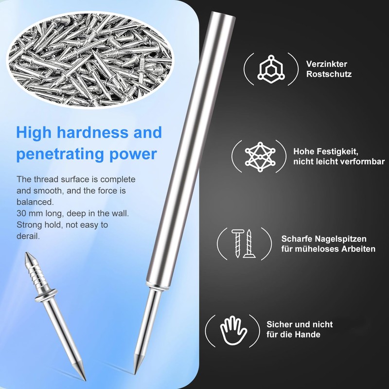 Double-Headed Nails, 700 Pieces, Seamless Nail with Double-Headed Skirting Thread,