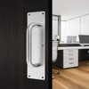 Pull Push Door Plate Handle with Screws 304 Stainless Steel