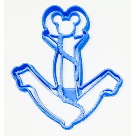 AJT MICKEY MOUSE HEAD BOAT SHIP ANCHOR CARTOON CHARACTER COOKIE CUTTER PR3308