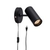 Aisilan LED Adjustable Wall Spotlight, 12W Plug-in Wall Sconce, Directional