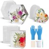 Epoxy Resin Molds Silicone,Large Heart Hexagon Square Silicone Resin Molds