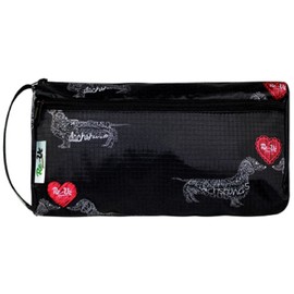 Re-Uz Large Water Resistant Travel Wash Gym Toiletry Bag - I Love Dachshunds
