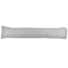 Pack of 1 Hollowfibre Filled Draught Excluder Draft Insulator for Door Bottom Size: 90x18cm (Silver)