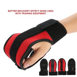 Fixed Aid Gloves for Rehabilitation Training Black Red