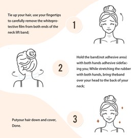 TORMEN Neck Lifting Tape for Women 10 Pcs Invisible Neck Wrinkle Patches for Wrinkles Instant Bands Tightening Sagging Skin Neckline Firming(Primary Colours)