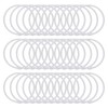 sourcing map 36pcs Shower Curtain Rings, 2 Inch ID Iron