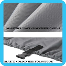 SBU GRAY BOAT COVER FOR BAYLINER 185 RUNABOUT BR 2005