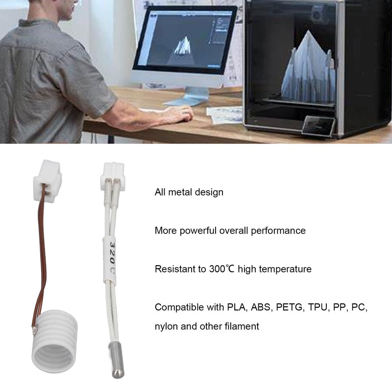 SEAFRONT Ceramic Heater Thermistor Kit 60W 360° Surround Ceramic Heater