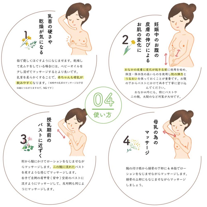 Dear mom Support Lotion for Pregnant Stomach Skin/Bust 5.9 fl