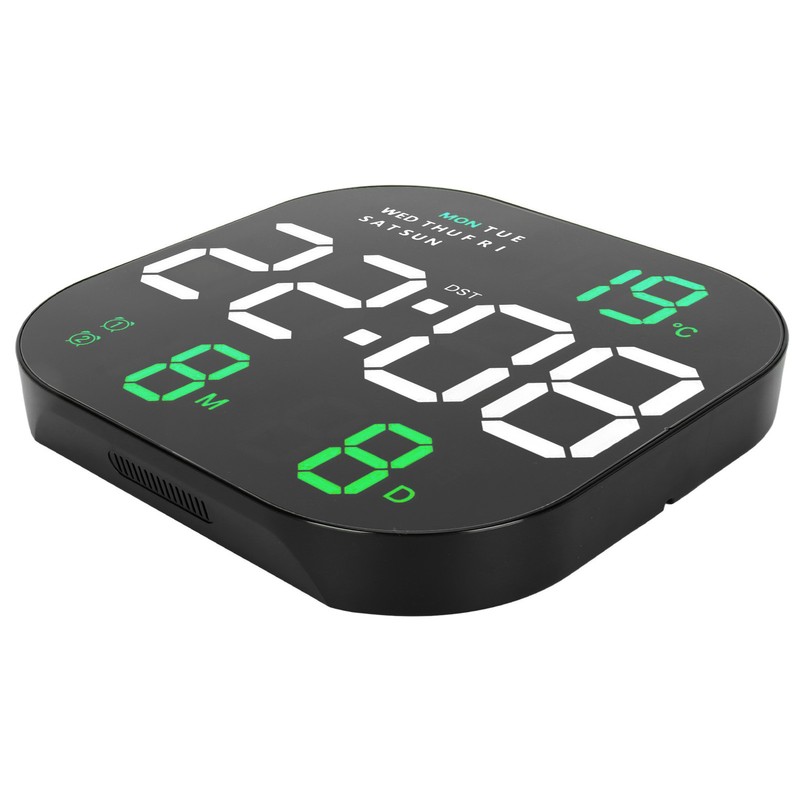 Digital Clock Large Screen LED USB 5V Remote Multifunctional Temperature