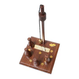 Gamekeepers Cottage gifts Honeycomb Wooden Bar Skittles Game Bowl Set Pub Gift With Free Engraving 685