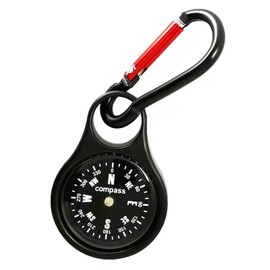 Eidyer Compass with Keychain, Carabiner Compass, Pocket Compass, Orientation Compass, Travel Accessory for Outdoor Camping, Sport Hiking, Navigation, Outdoor Use