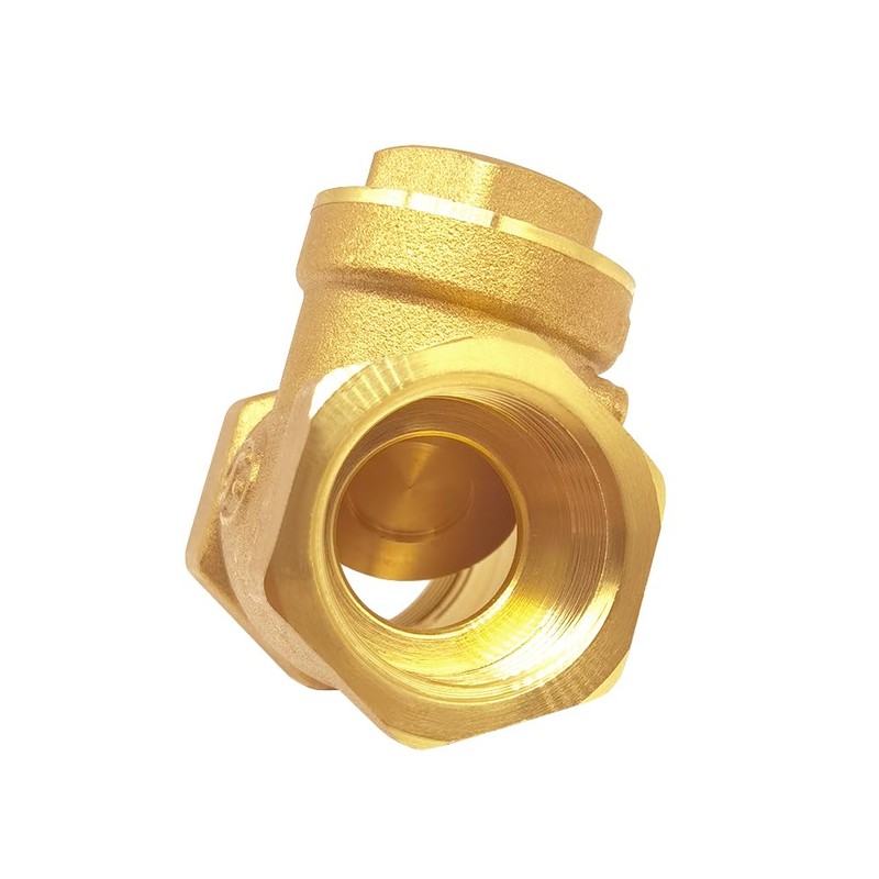 Joywayus 1/2” Female Thread Brass Horizontal Check Valve DN15 One-Way